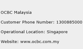 OCBC Malaysia Phone Number Customer Service