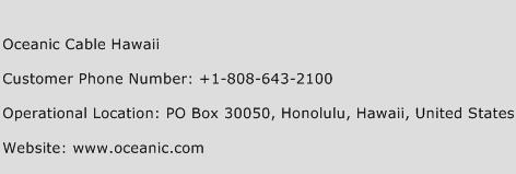 Oceanic Cable Hawaii Phone Number Customer Service