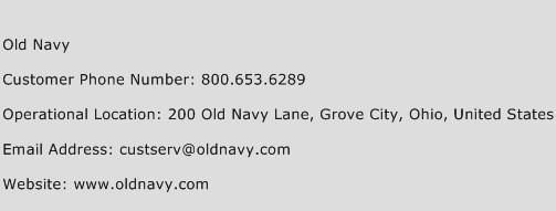 Old Navy Contact Number | Old Navy Customer Service Number | Old Navy Toll Free Number