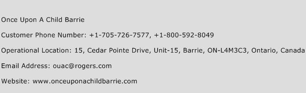 Once Upon A Child Barrie Phone Number Customer Service