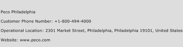 PECO Philadelphia Phone Number Customer Service