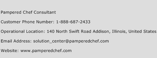 Pampered Chef Consultant Phone Number Customer Service