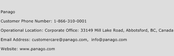 Panago Phone Number Customer Service