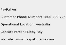 PayPal Au Phone Number Customer Service