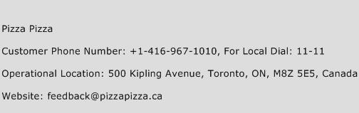 Pizza Pizza Phone Number Customer Service