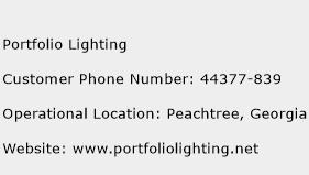 Portfolio Lighting Phone Number Customer Service