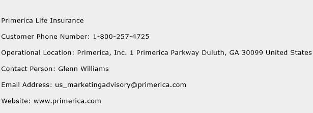 Primerica Life Insurance Phone Number Customer Service