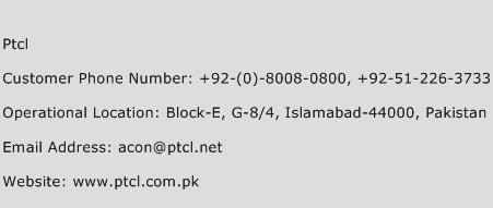 Ptcl Phone Number Customer Service