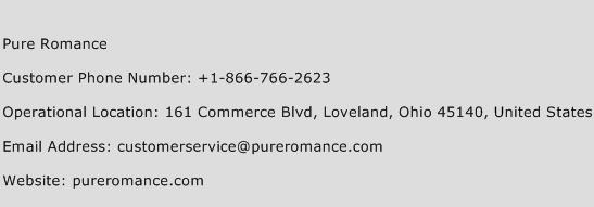 Pure Romance Phone Number Customer Service