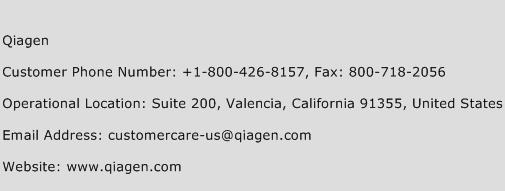 Qiagen Phone Number Customer Service