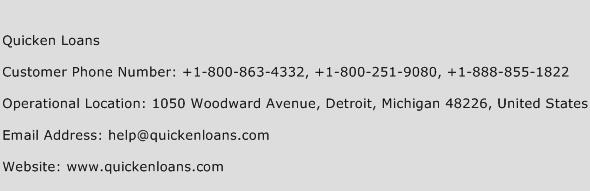 Quicken Loans Phone Number Customer Service