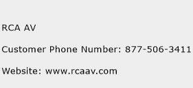 RCA AV Phone Number Customer Service