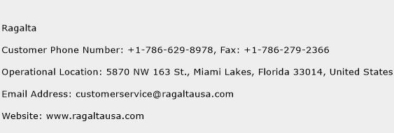 Ragalta Phone Number Customer Service
