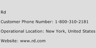 Rd Phone Number Customer Service