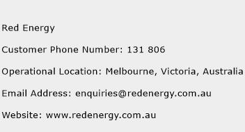 Red Energy Phone Number Customer Service