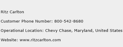 Ritz Carlton Phone Number Customer Service