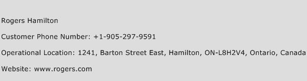 Rogers Hamilton Phone Number Customer Service