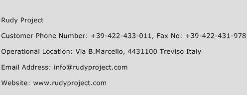 Rudy Project Phone Number Customer Service