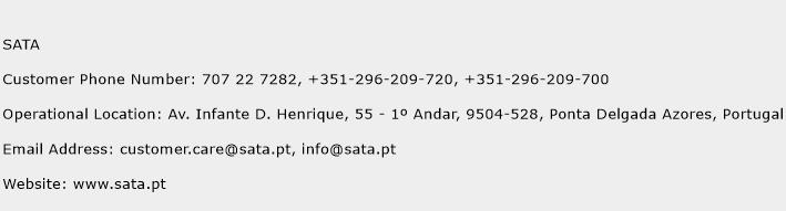 SATA Phone Number Customer Service