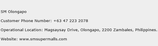 SM Olongapo Phone Number Customer Service