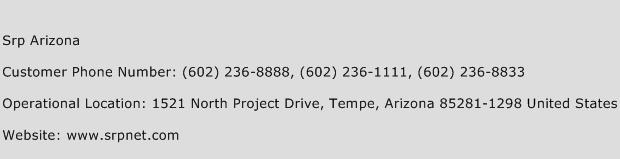 SRP Arizona Phone Number Customer Service