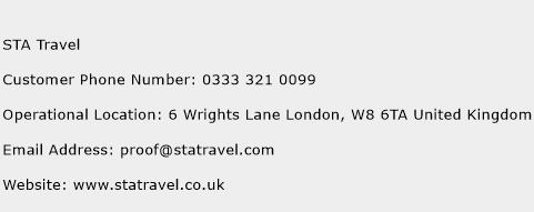 STA Travel Phone Number Customer Service