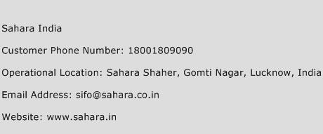 Sahara India Phone Number Customer Service