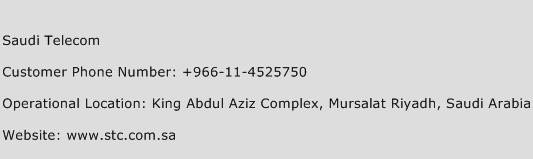 Saudi Telecom Phone Number Customer Service