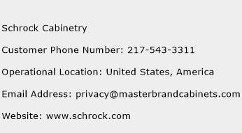 Schrock Cabinetry Phone Number Customer Service