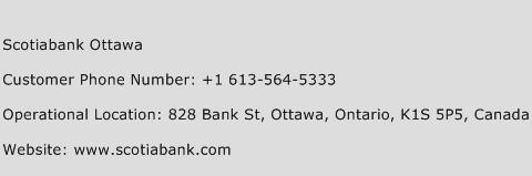 Scotiabank Ottawa Phone Number Customer Service