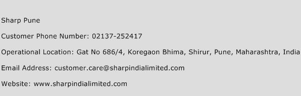 Sharp Pune Phone Number Customer Service