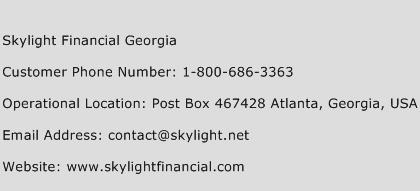 Skylight Financial Georgia Phone Number Customer Service