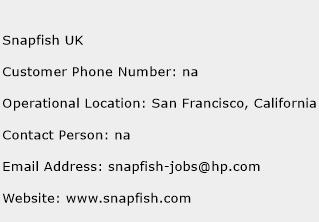 Snapfish UK Phone Number Customer Service