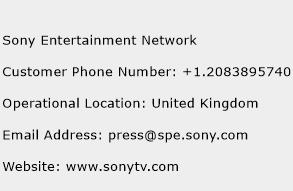Sony Entertainment Network Phone Number Customer Service