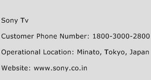 Sony TV Phone Number Customer Service