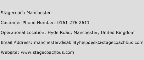 Stagecoach Manchester Phone Number Customer Service