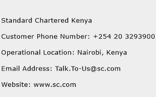 Standard Chartered Kenya Phone Number Customer Service