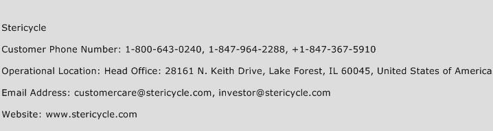 Stericycle Phone Number Customer Service