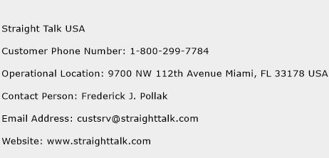 Straight Talk USA Phone Number Customer Service