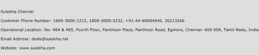 Sulekha Chennai Phone Number Customer Service