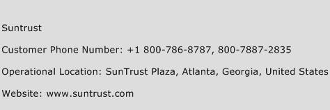 Suntrust Phone Number Customer Service