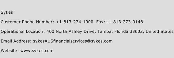 Sykes Phone Number Customer Service