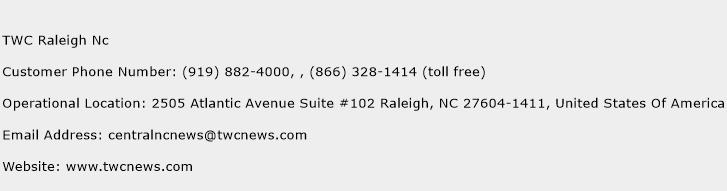 TWC Raleigh Nc Phone Number Customer Service