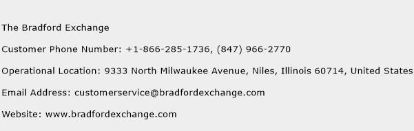 The Bradford Exchange Phone Number Customer Service