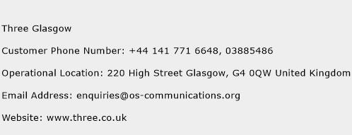 Three Glasgow Phone Number Customer Service