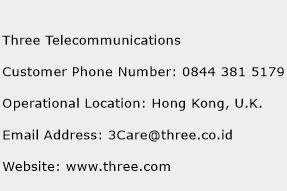 Three Telecommunications Phone Number Customer Service