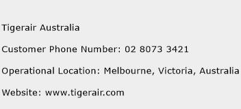 Tigerair Australia Phone Number Customer Service