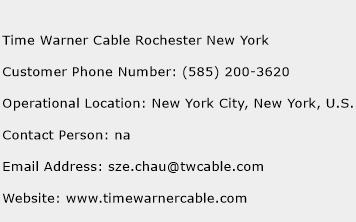 Time Warner Cable Rochester New York Phone Number Customer Service