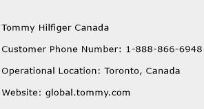 Tommy Hilfiger Canada Phone Number Customer Service