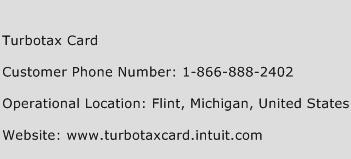 TurboTax Card Phone Number Customer Service